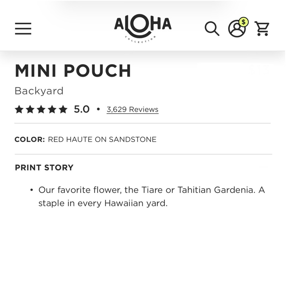 ALOHA Collection Mini Pouch - Picture 4 of 7
